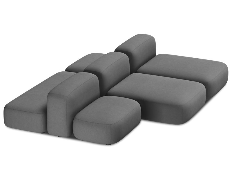 Диван модульный Риббл-6 Bucle Grafit
