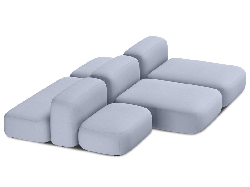 Диван модульный Риббл-6 Bucle Lilac